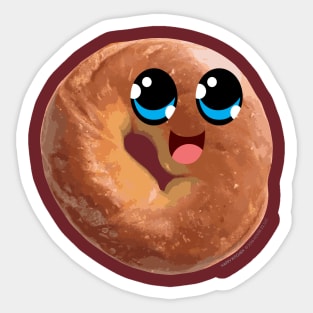 Happy Bagel Sticker